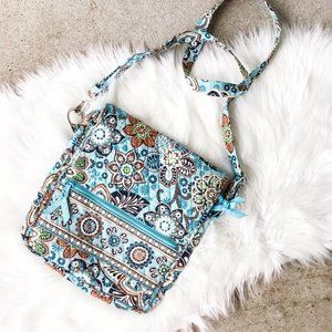 Vera Bradley Light Blue Large Crossbody Purse